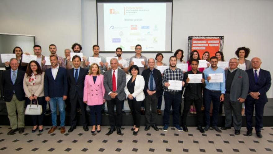 Acto de entrega de las ayudas de la Fundación Universitaria de Las Palmas.