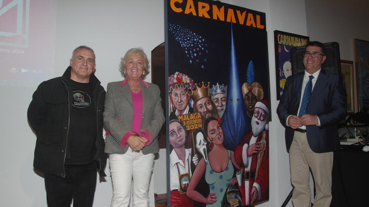 Presentación del cartel del Carnaval de Málaga de 2024