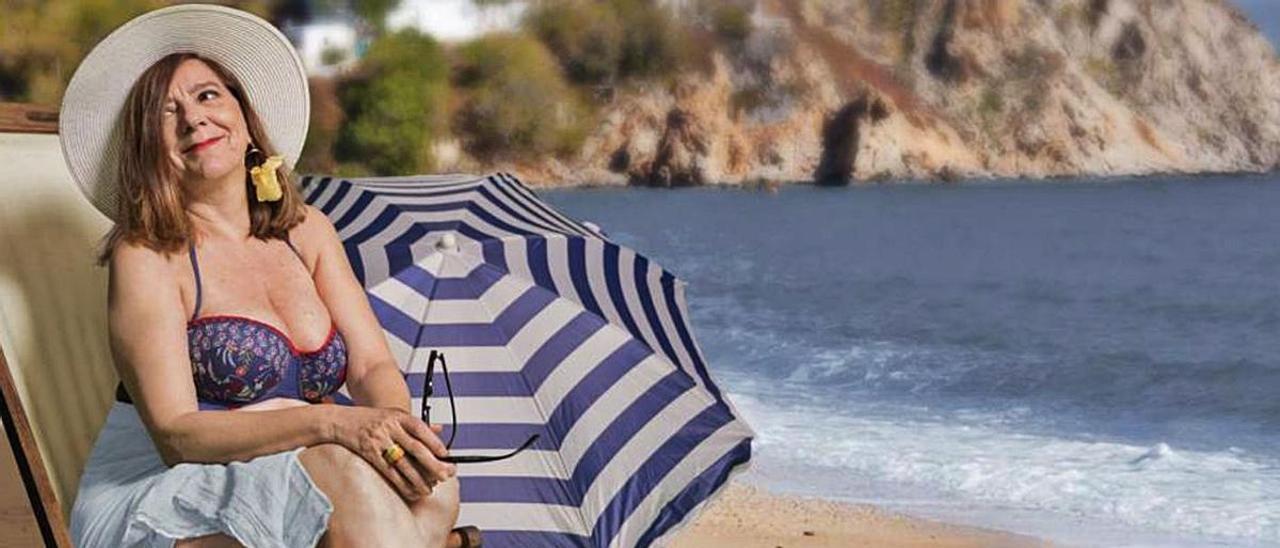 La actriz Mari Carmen Sánchez en una imagen promocional del montaje ‘Yo amo a Shirley Valentine’.