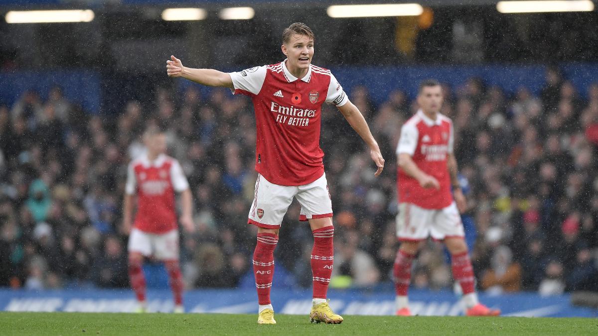 Odegaard, en un partido con el Arsenal