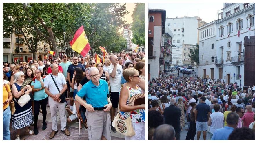 Las concentraciones en "apoyo a Ceuta" concentran a cientos de personas en Xàtiva y Ontinyent