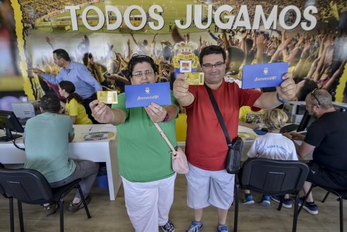 lAS PALMAS DE GRAN CANARIA A 12/06/2017. Inicio de la Campaña 2017-18 de Abonados de la UD Las Palmas. FOTO: J.PÉREZ CURBELO