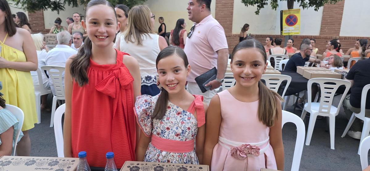 Candidatas a Fallera Mayor Infantil de València 2027 en el Sopar de la Punxà