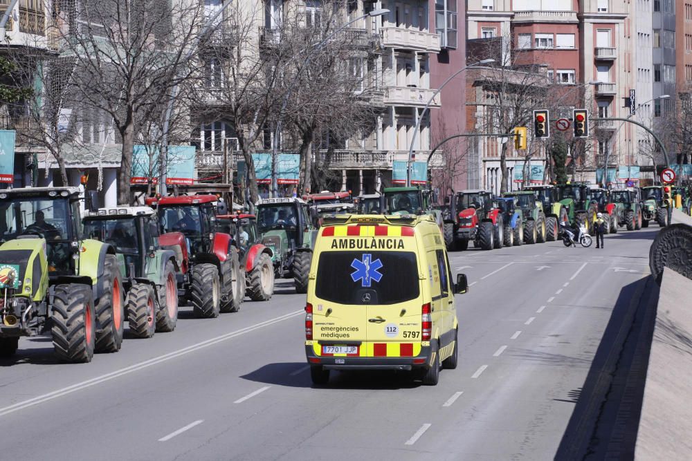 Tractorada a Girona per reclamar millores en la PAC