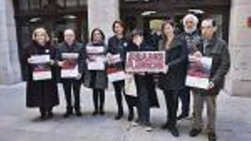 Un moment de la presentació de la campanya a l&#039;ajuntament de Girona.