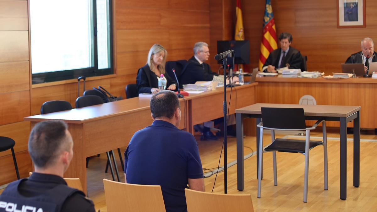 Imagen del ya condenado, durante su juicio en la Audiencia Provincial de Castellón.