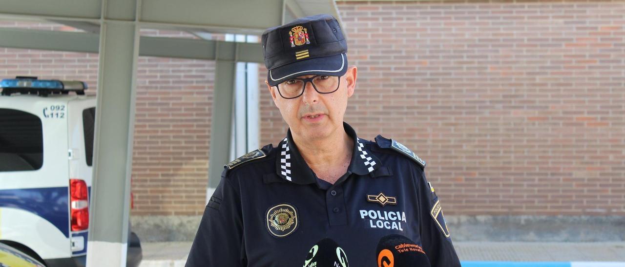 Rafa Sarrió, intendente jefe de la Policía Local de Novelda.