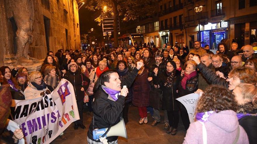 Protesta ciudadana en Zaragoza en contra del fallo judicial