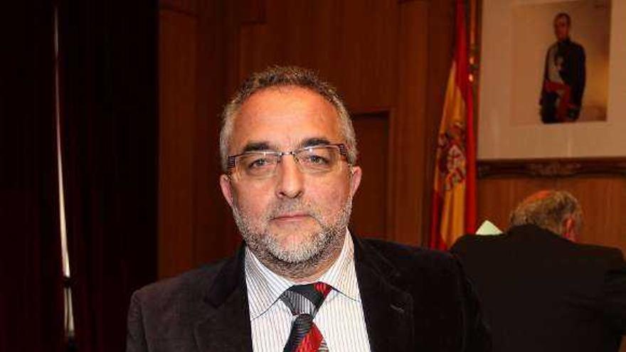 Plácido Alvarez en la Diputación donde es portavoz del PP.  // I.Osorio