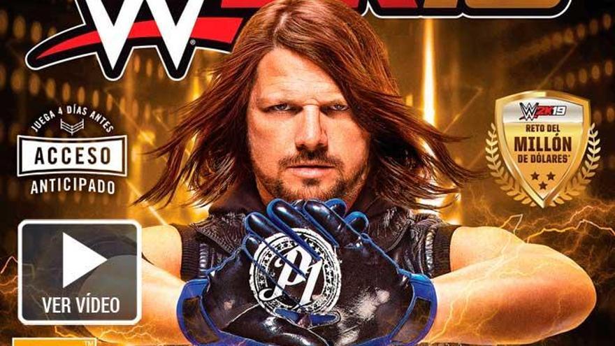 AJ Styles en la portada.