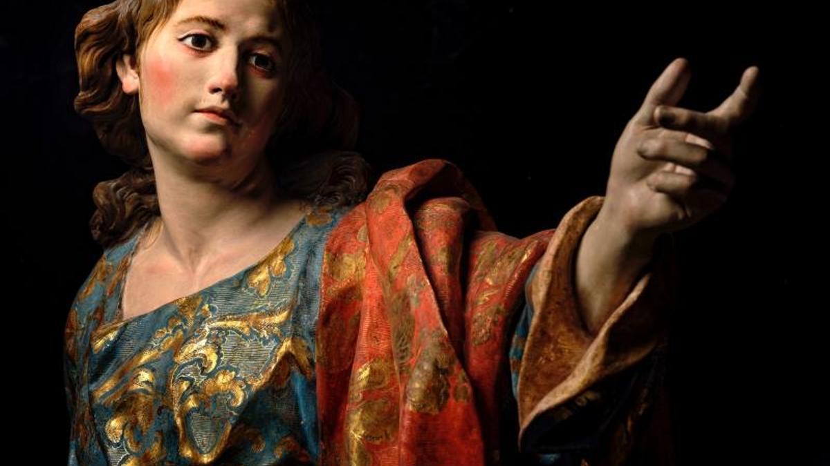 Detalle del ‘San Juan Evangelista’ que la Cofradía de Nuestro Padre Jesús Nazareno ha cedido a El Prado.
