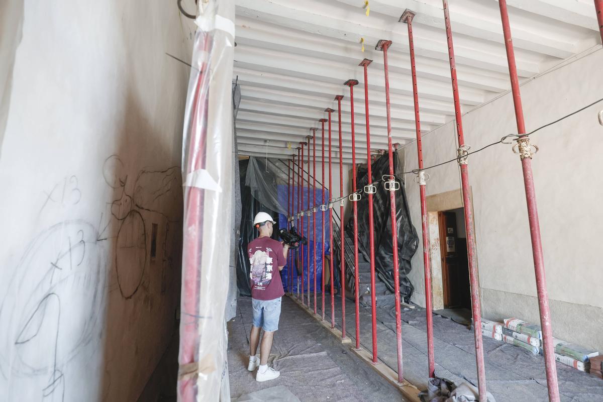 FOTOGALERÍA | La reforma de Son Boter acabará antes de final de año y permitirá ver grafitos de Miró ya desaparecidos