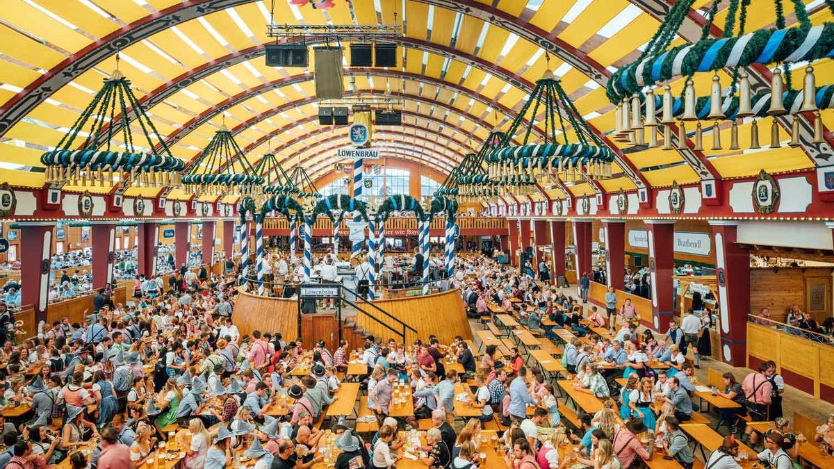 Beer Tent, Octoberfest in Munich, Germany