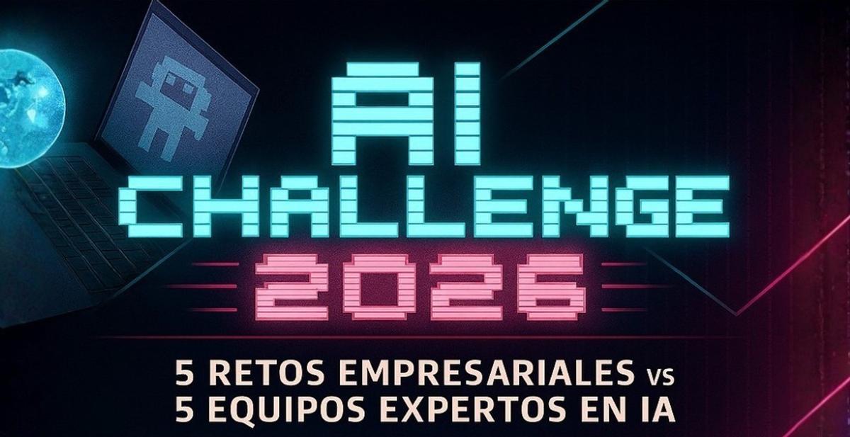 El cartel anunciador del desafío de Inteligencia Artificial lanzado por Alicantec.