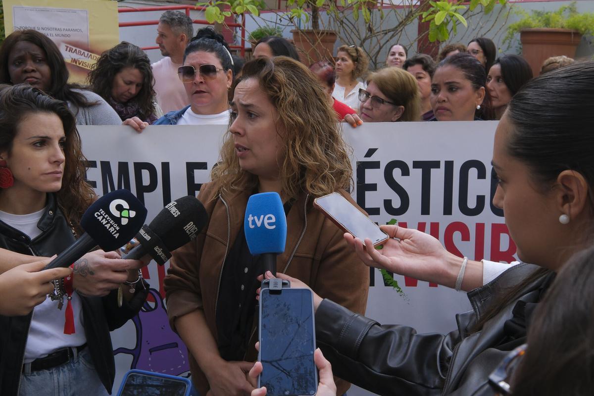 Acto de Cáritas Diocesana en Las Palmas de Gran Canaria por el Día Internacional de Trabajadoras del Hogar