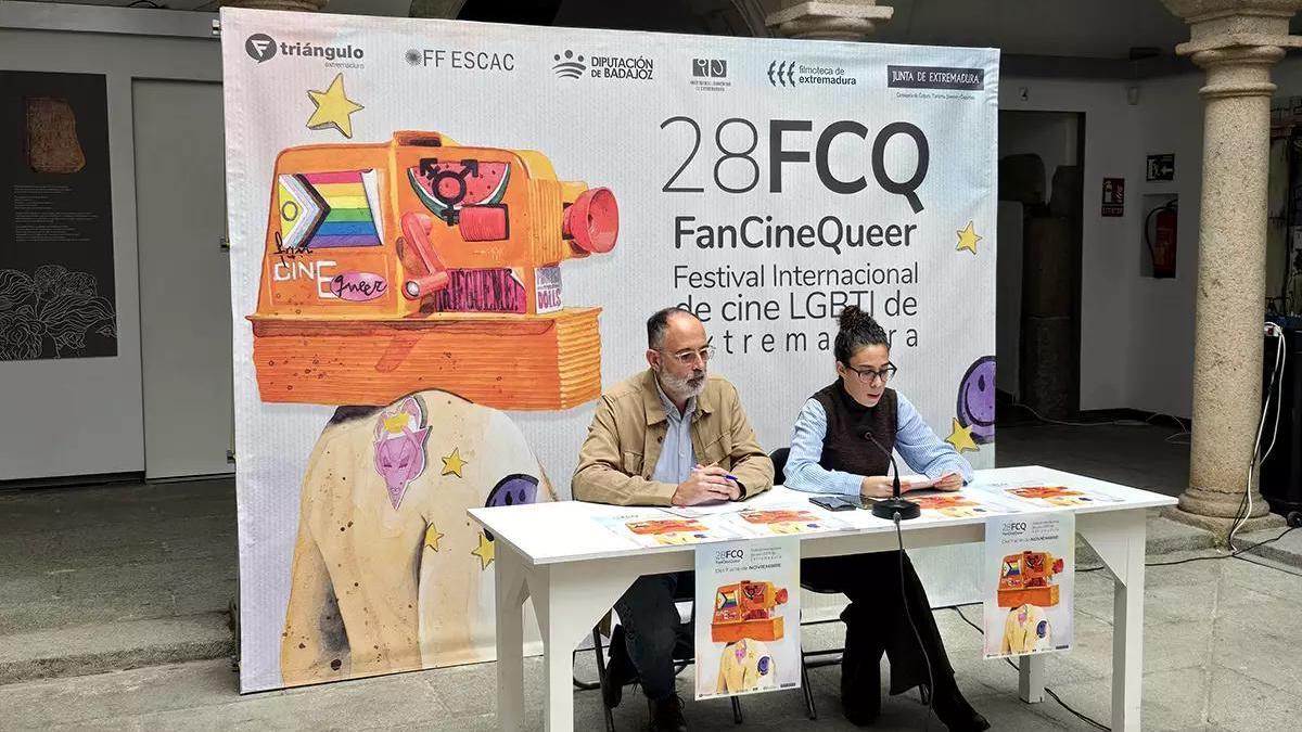 Presentación del Festival Internacional de Cine LGTBI de Extremadura.