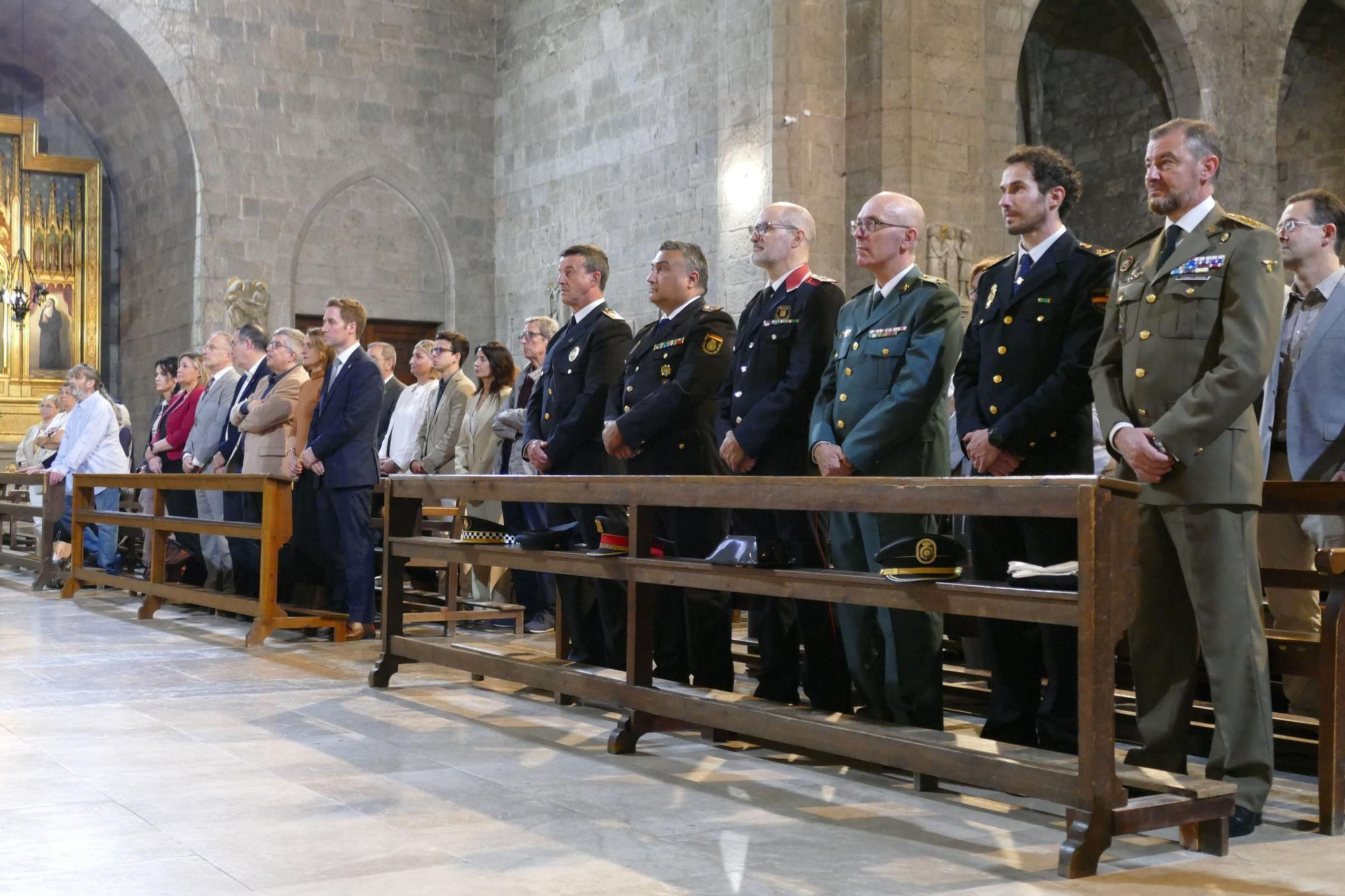 El bisbe de Girona, Octavi Vilà, oficia la cerimònia principal de les Fires i Festes de la Santa Creu de Figueres