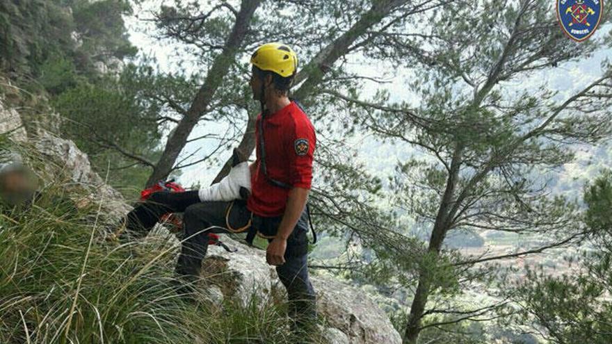 Rescatado un hombre tras caerse de una roca en el Pas d&#039;en Topa, en Sóller