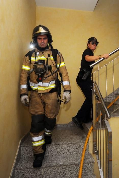 Susto al arder una casa  de Patiño