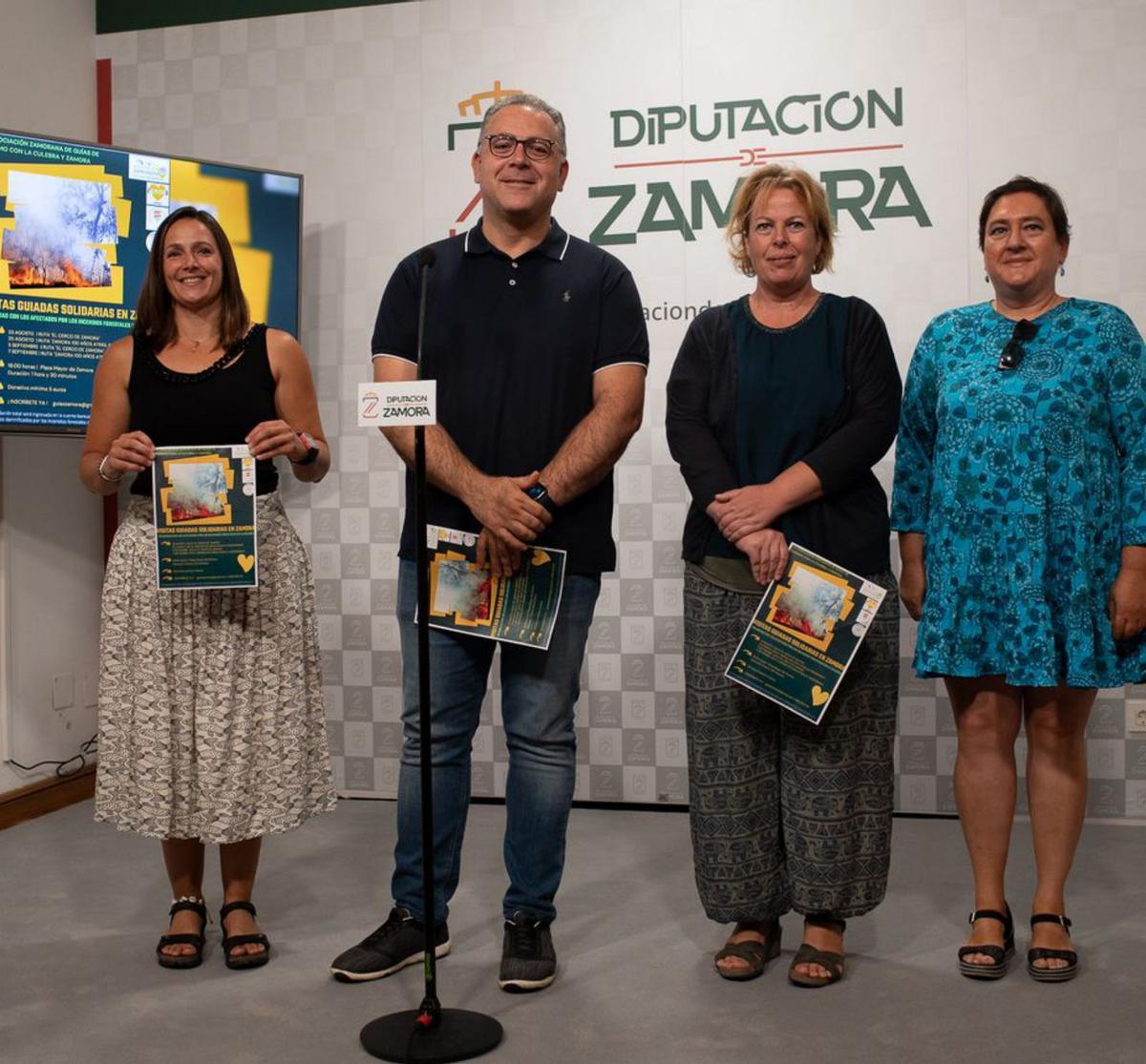 Cristina García, Jesús María Prada, Chiara Sportoletti y Eva Jiménez.
