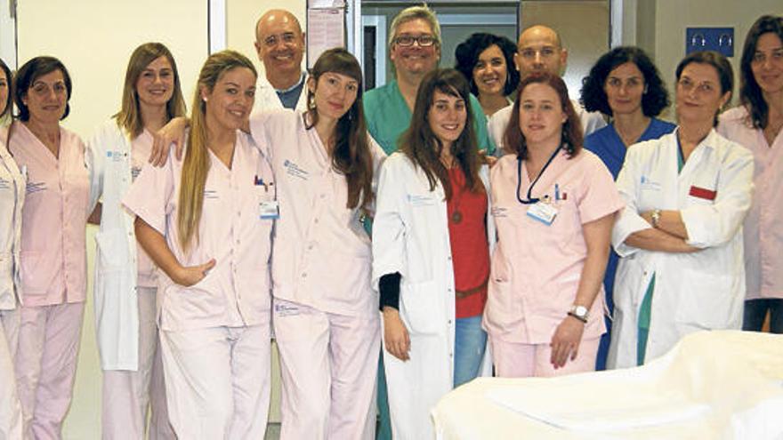 Parte de los profesionales del servicio de Ginecología y Obstetricia del Hospital Can Misses.