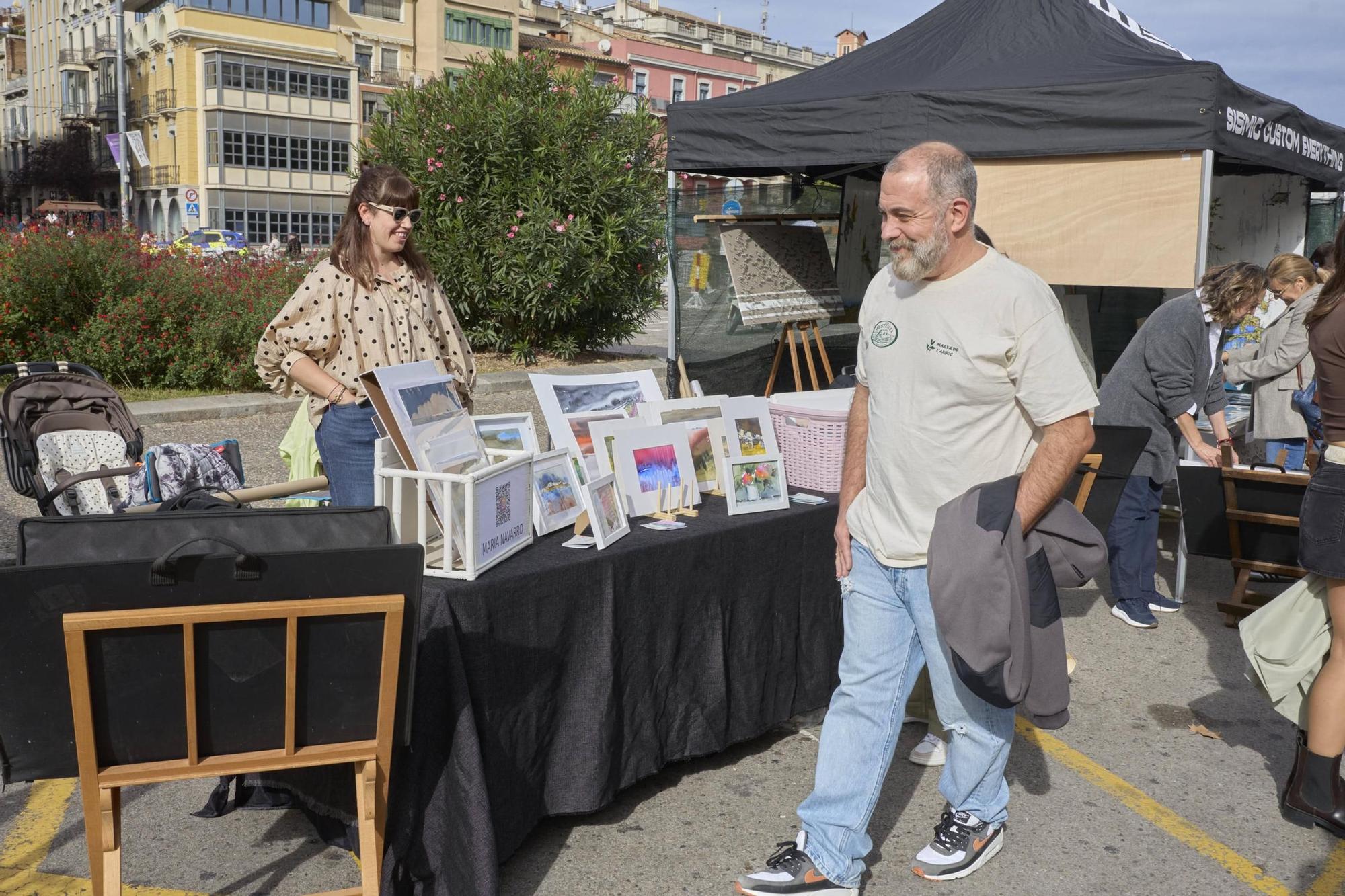 Les fotos de la Fira del dibuix i la pintura de Girona