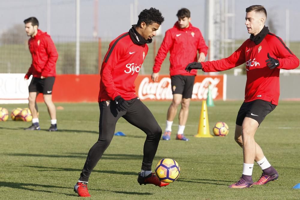 Entrenamiento del Sporting