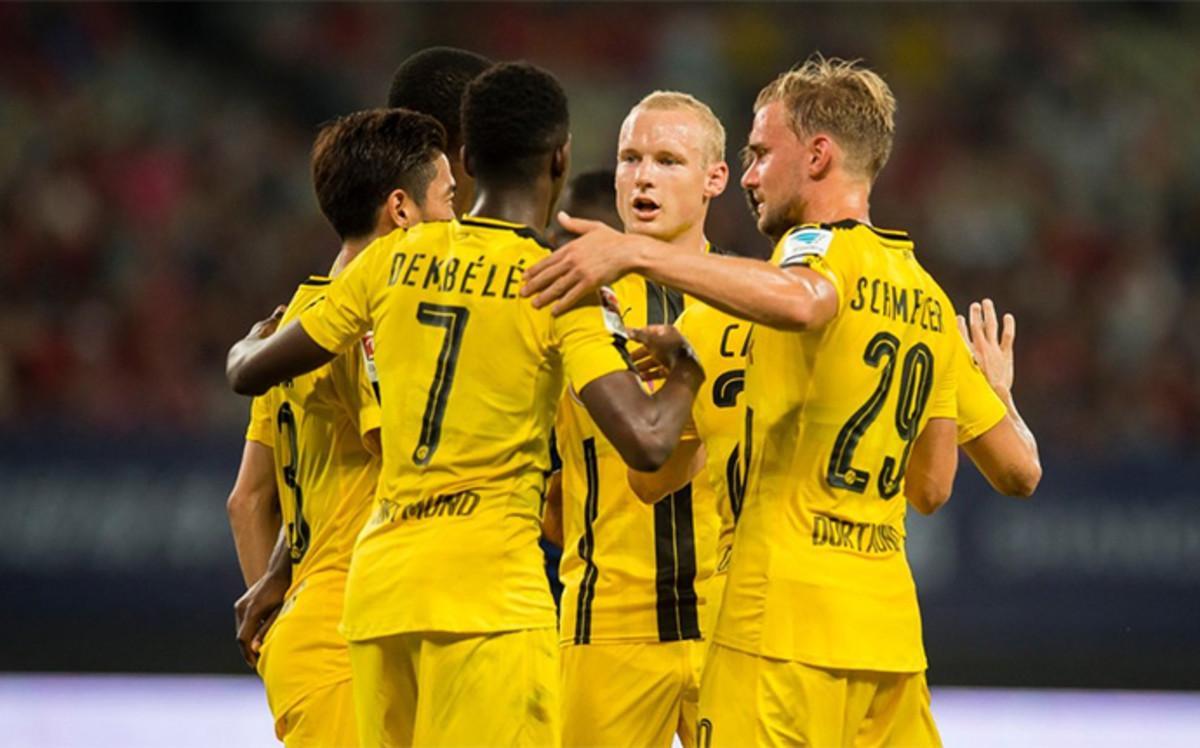 El Borussia Dortmund goleó al Manchester United de Mourinho