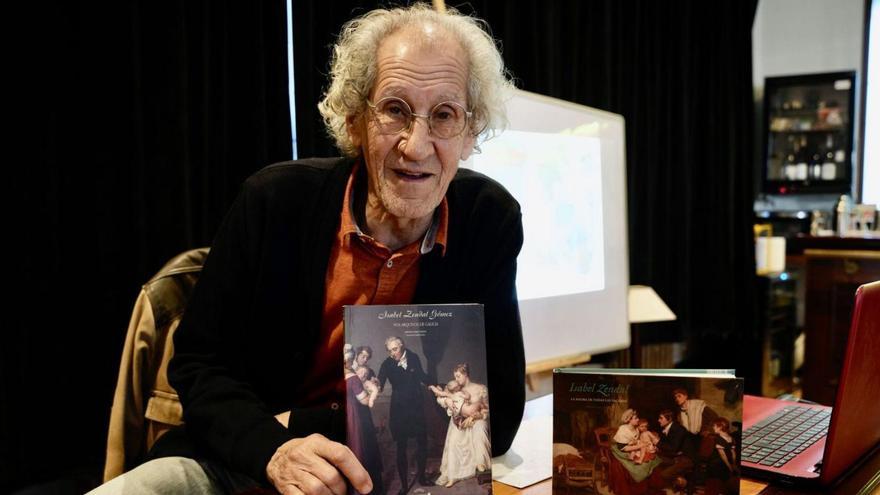 Antonio López Mariño, ayer, durante la presentación de su libro en el Casino de Lalín.