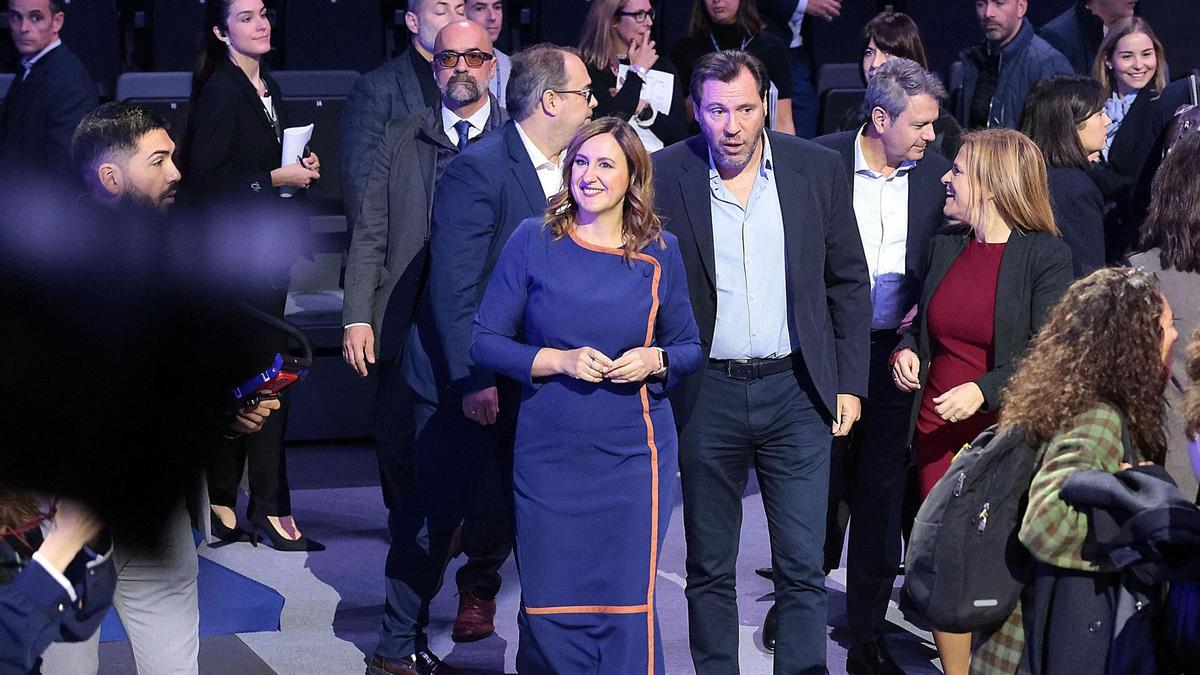 María José Catalá y Óscar Puente en un reciente encuentro en València.