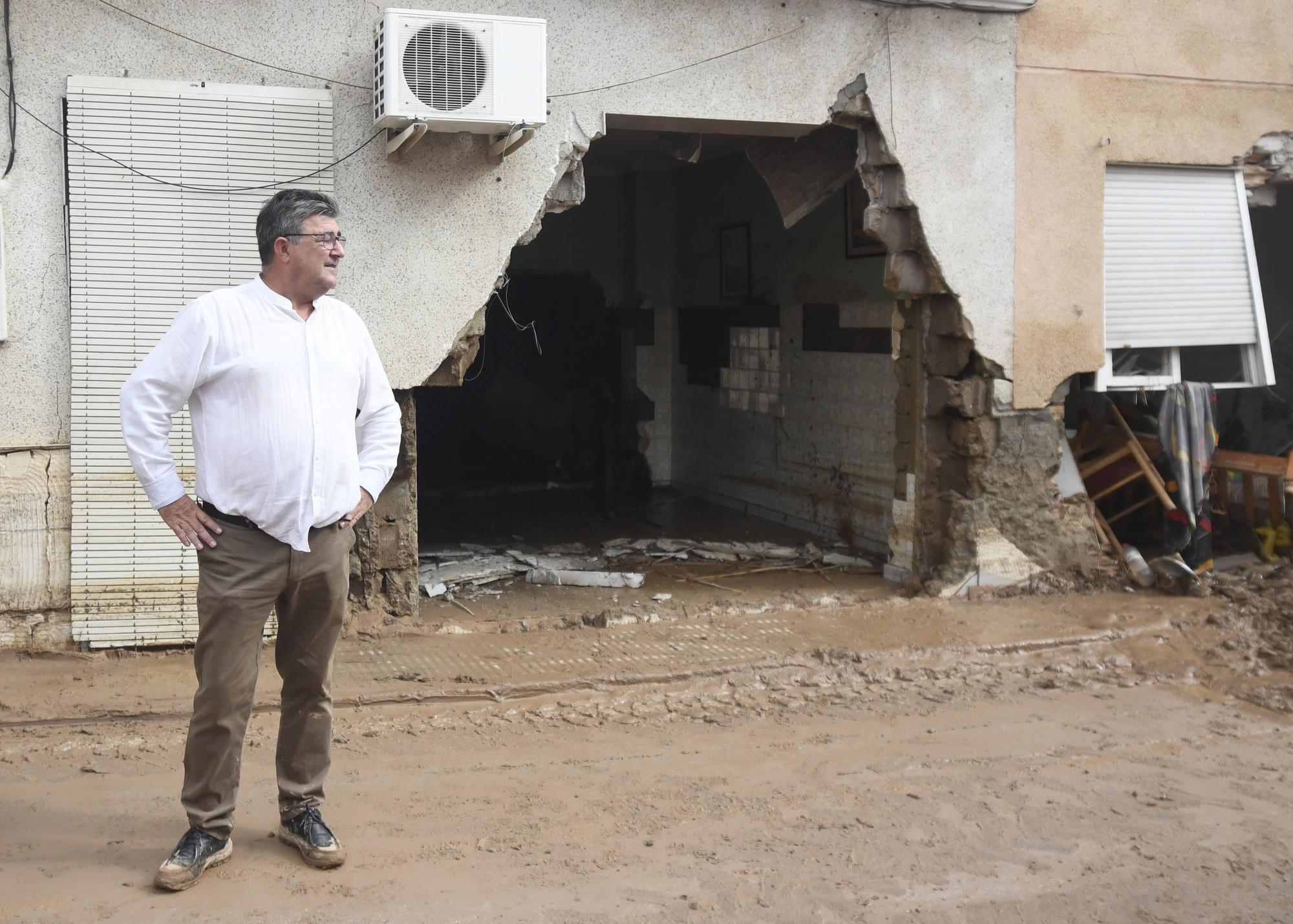 Los estragos del temporal en Javalí Viejo, en imágenes