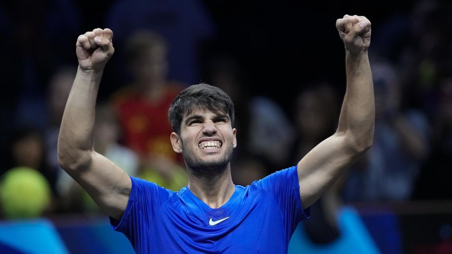 Carlos Alcaraz muestra su mejor versión ante Shelton en la Laver Cup