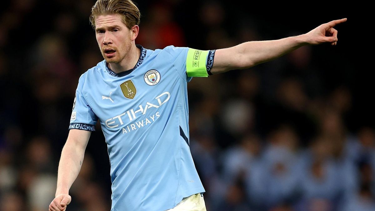 De Bruyne, en un partido del City.