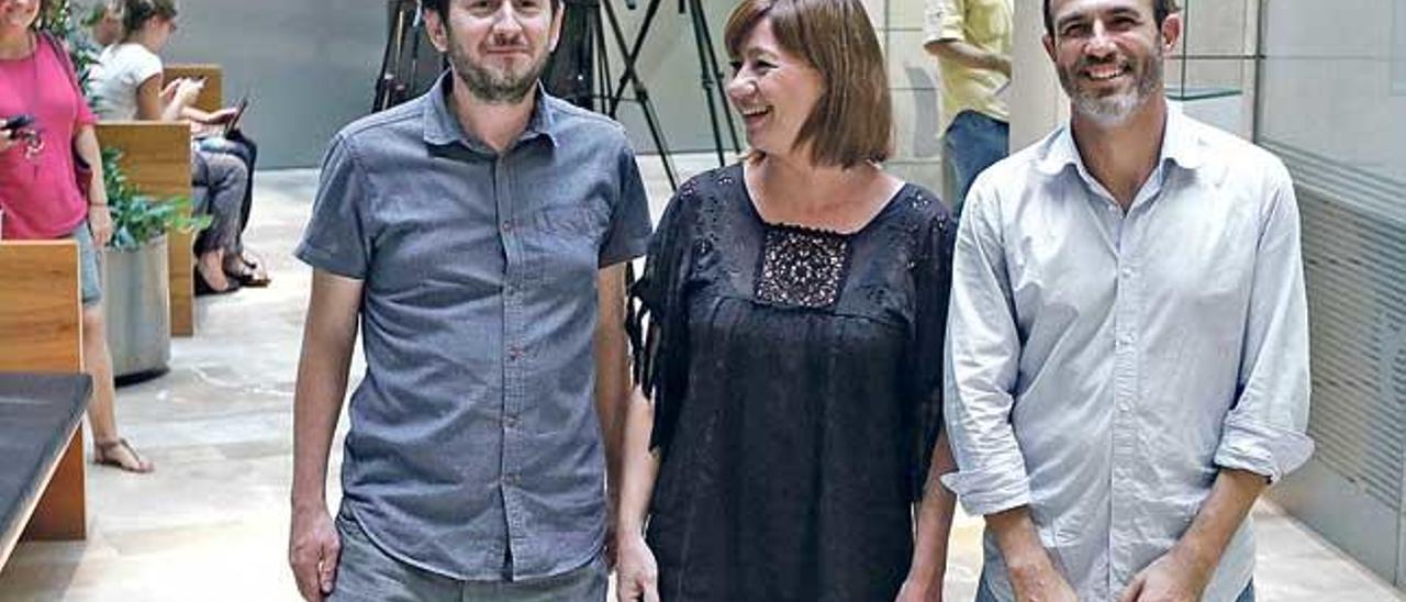 Biel Barceló, Alberto Jarabo y Francina Armengol, el idilio ha dado paso a la hostilidad.