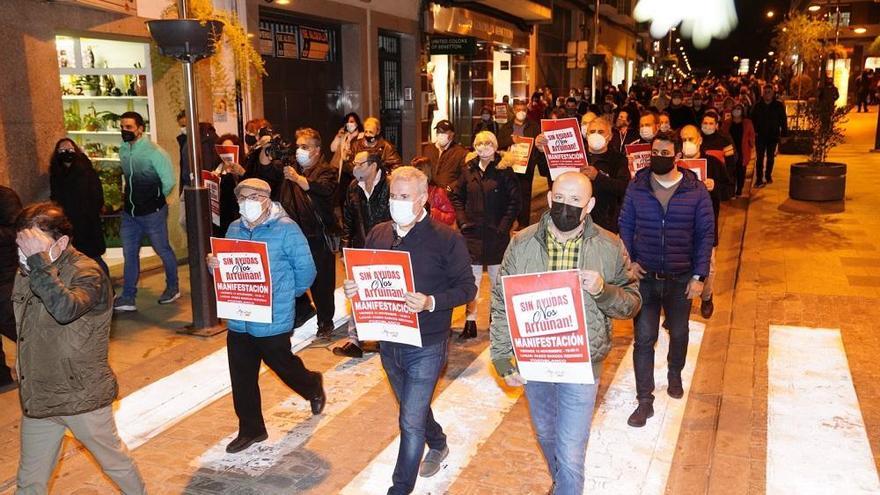 Los hosteleros de Pozoblanco se manifiestan para pedir ayudas y menos limitaciones