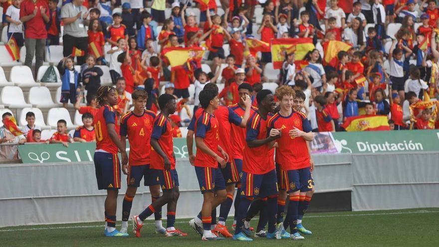 España sub-17 cierra con otro claro triunfo su doble duelo ante Ucrania en Córdoba