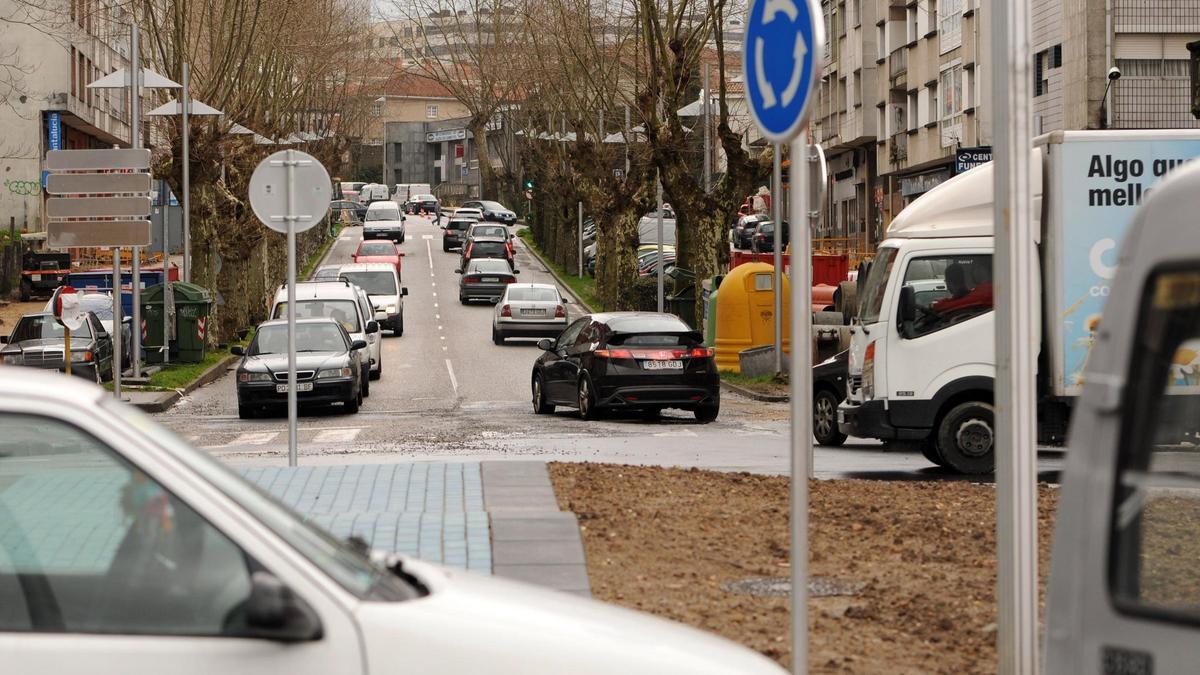 Calle Manuel del Palacio donde la Policía detuvo a un individuo