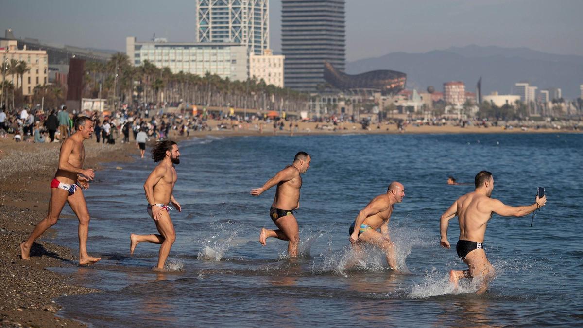 Buen tiempo para empezar el año en Barcelona