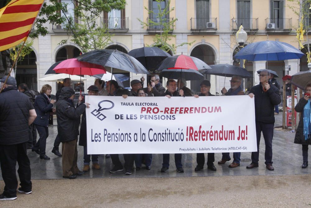 Manifestació pensionistes Girona