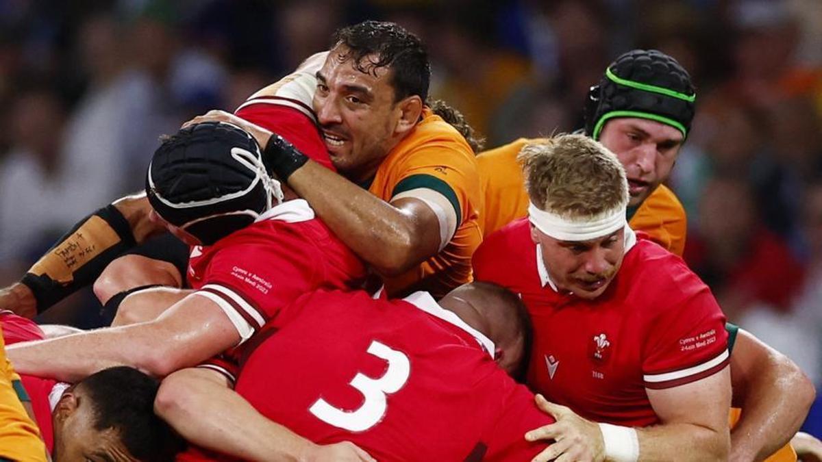 Maul del Gales-Australia de rugby en el que los aussies quedaron eliminados