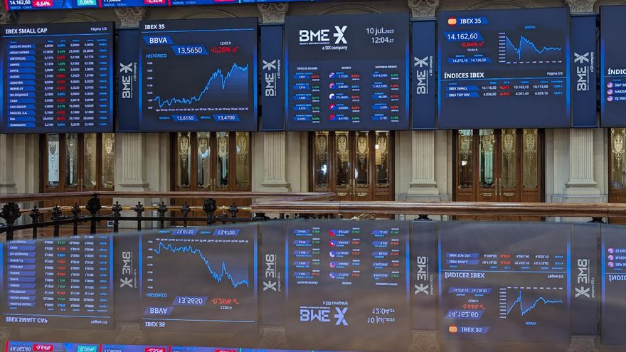 El Ibex 35 sube un 0,26% en la semana y salva la cota de los 14.000 puntos