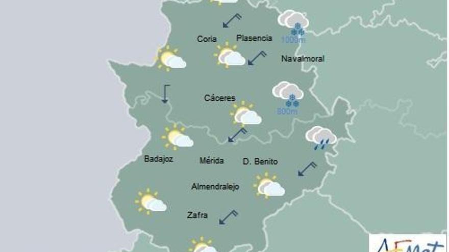 Temperaturas máximas en ascenso y cielo nuboso sin descartar precipitaciones