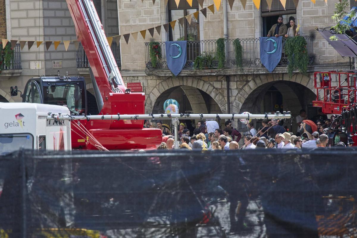 La plaça del Vi en acció
