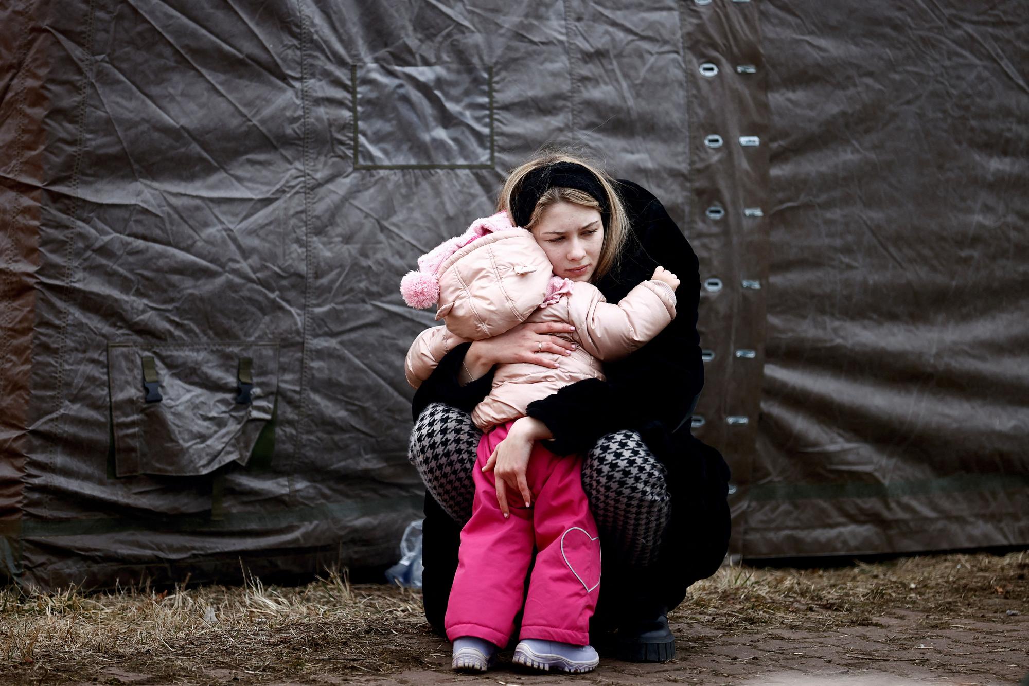 Refugiados en Polonia.