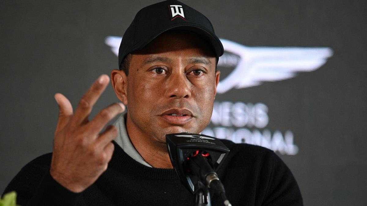 Tiger Woods en la rueda de prensa del PGA Tour | AFP