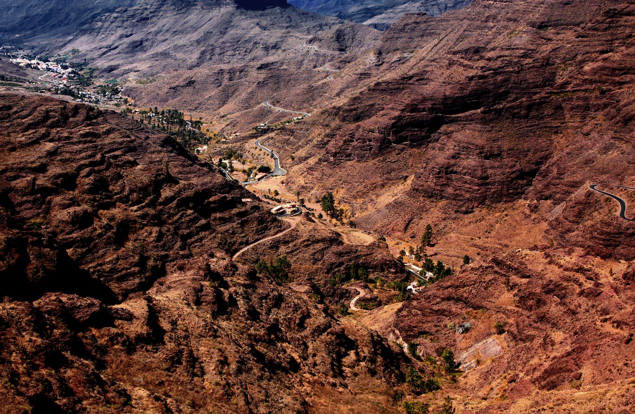 Barrancos en el entorno de Mogán, en Gran Canaria