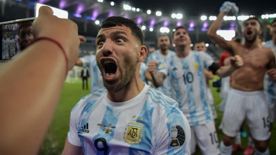 Agüero, con Argentina