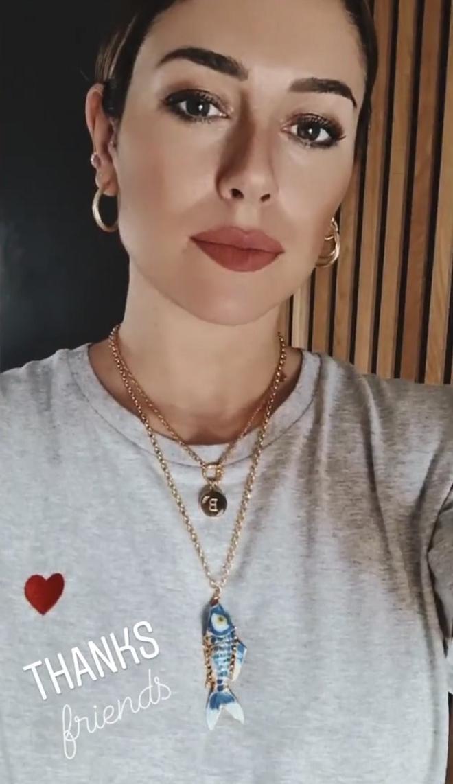 Blanca Suárez con colgante de Dime que me quieres y de Avellaneda