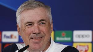 Ancelotti, en una rueda de prensa.