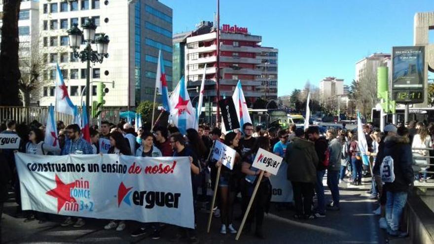 Huelga de educación contra la Lomce en Vigo